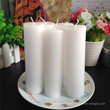 Paraffin Wax 10X10cm Pillar Candles White Unscented